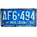 Amerikanisches Nummernschild Missouri