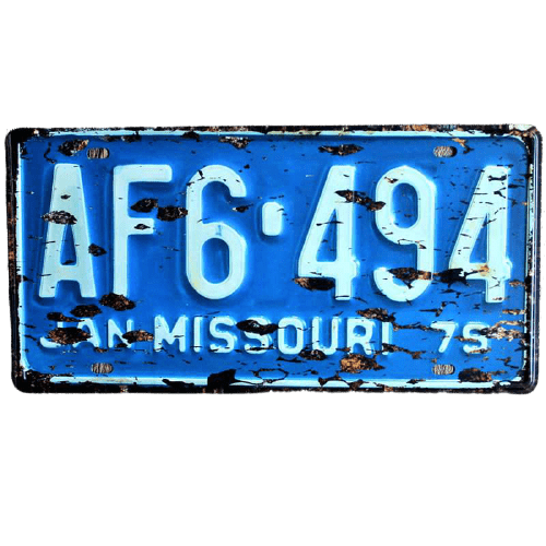 Amerikanisches Nummernschild Missouri