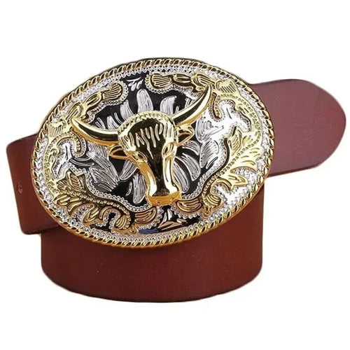 Western-Gürtel aus Vollnarbenleder