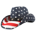 Gewebter USA-Cowboyhut mit Sternen und Streifen