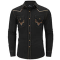 Schwarzes Westernhemd